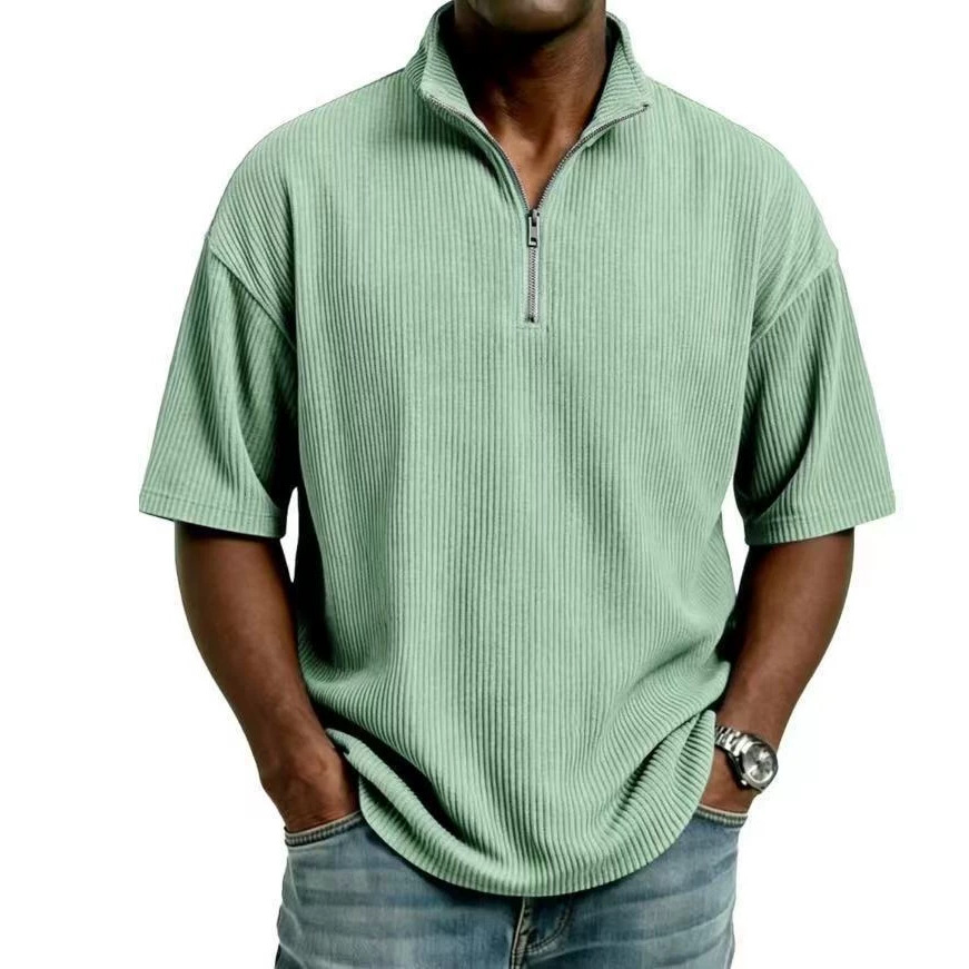 Summer Corduroy Stand-up Colla - Corduroy Button Up Shirt Men review and price