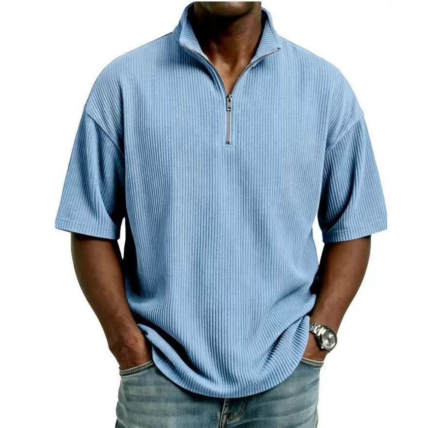Summer Corduroy Stand-up Colla - Corduroy Button Up Shirt Men review and price