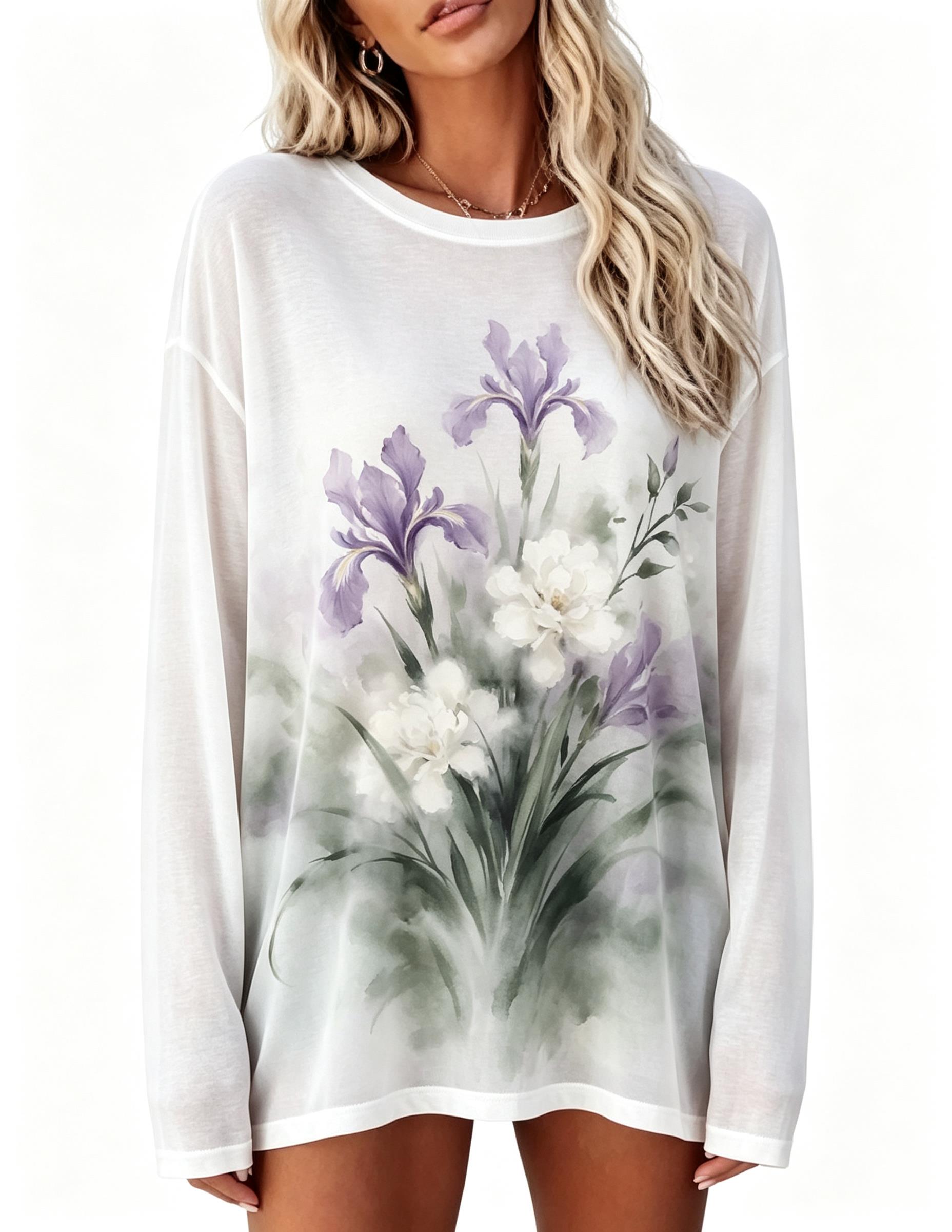 Women Long Sleeve T‑Shirt Vint - T-Shirts review and price