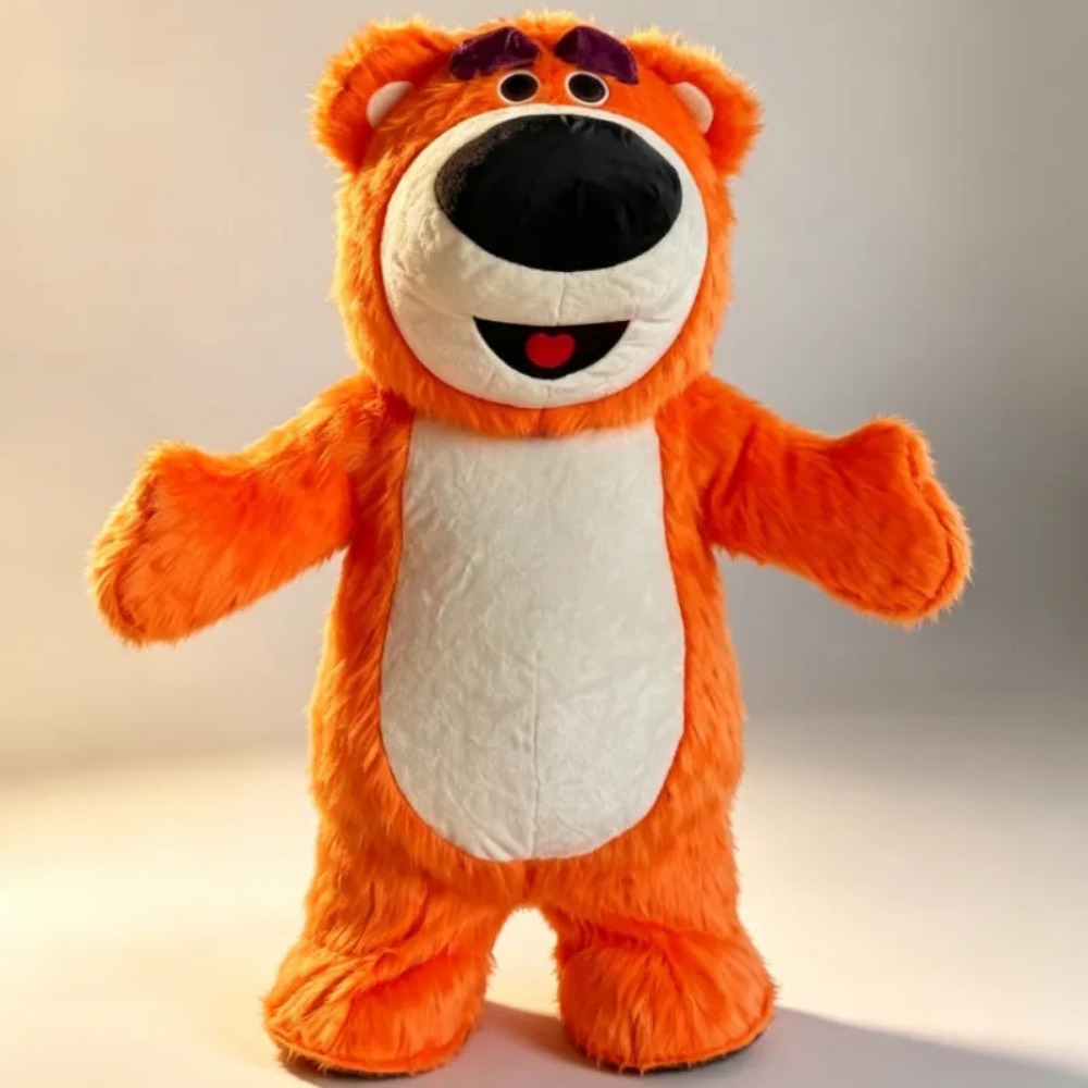 Inflatable Orange Bear Mascot  - Suits review and price