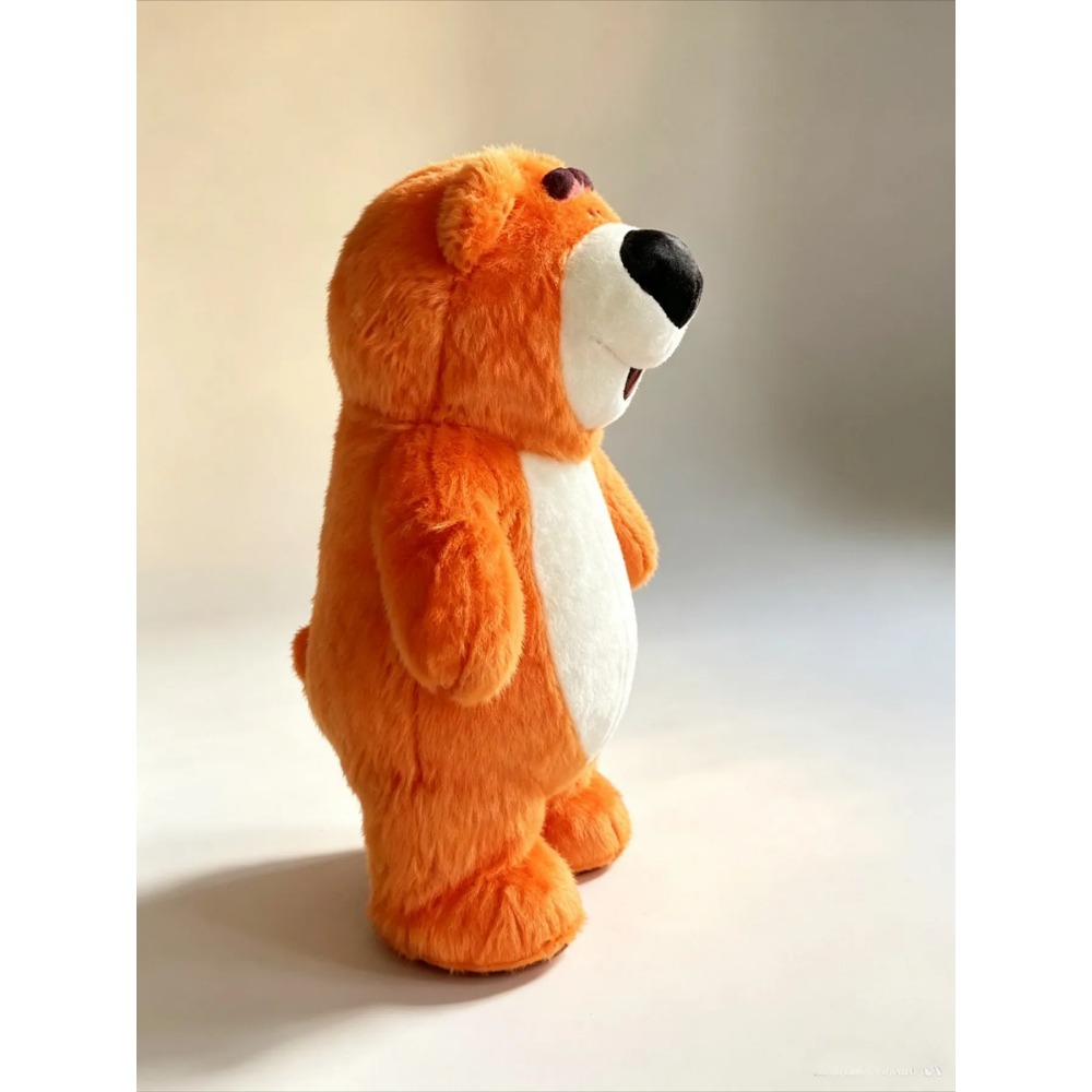 Inflatable Orange Bear Mascot  - Suits review and price