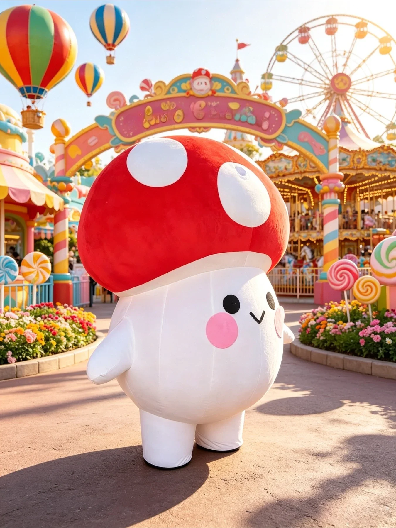 Cute Mushroom Inflatable Masco - Suits review and price