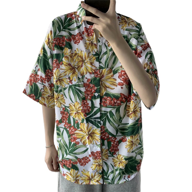 Casual Hawaiian Retro Floral P - Vintage Hawaiian Floral Shirt review and price