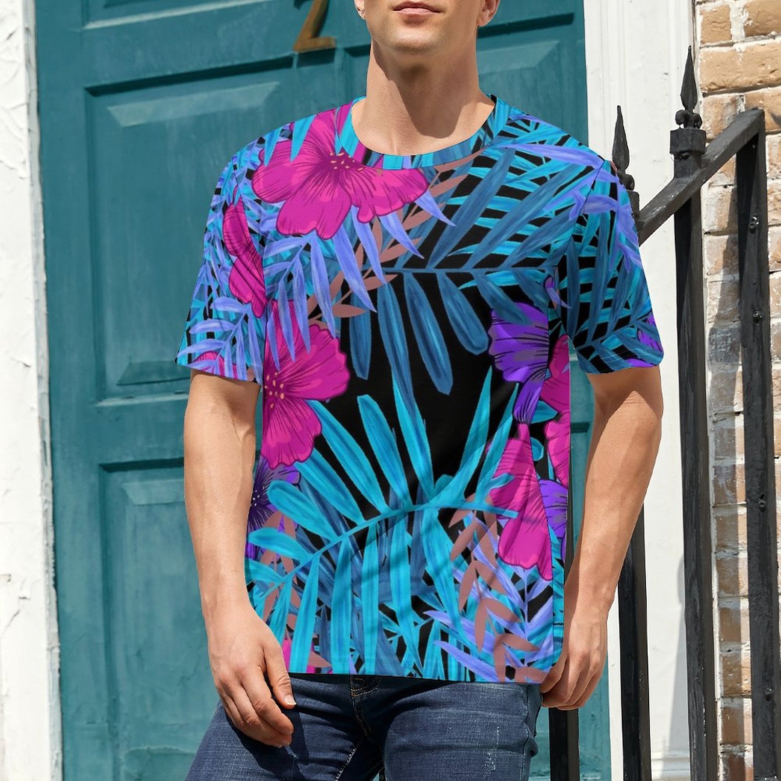 Oversize T-Shirt Summer Tropic - Vintage Hawaiian Floral Shirt review and price
