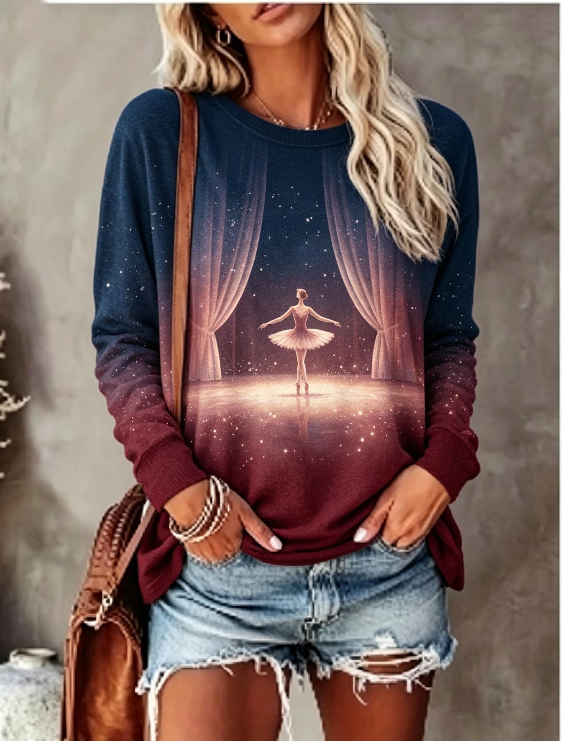 Women Long Sleeve T‑Shirt Ball - T-Shirts review and price